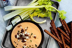 aged-cheddar and beer dip