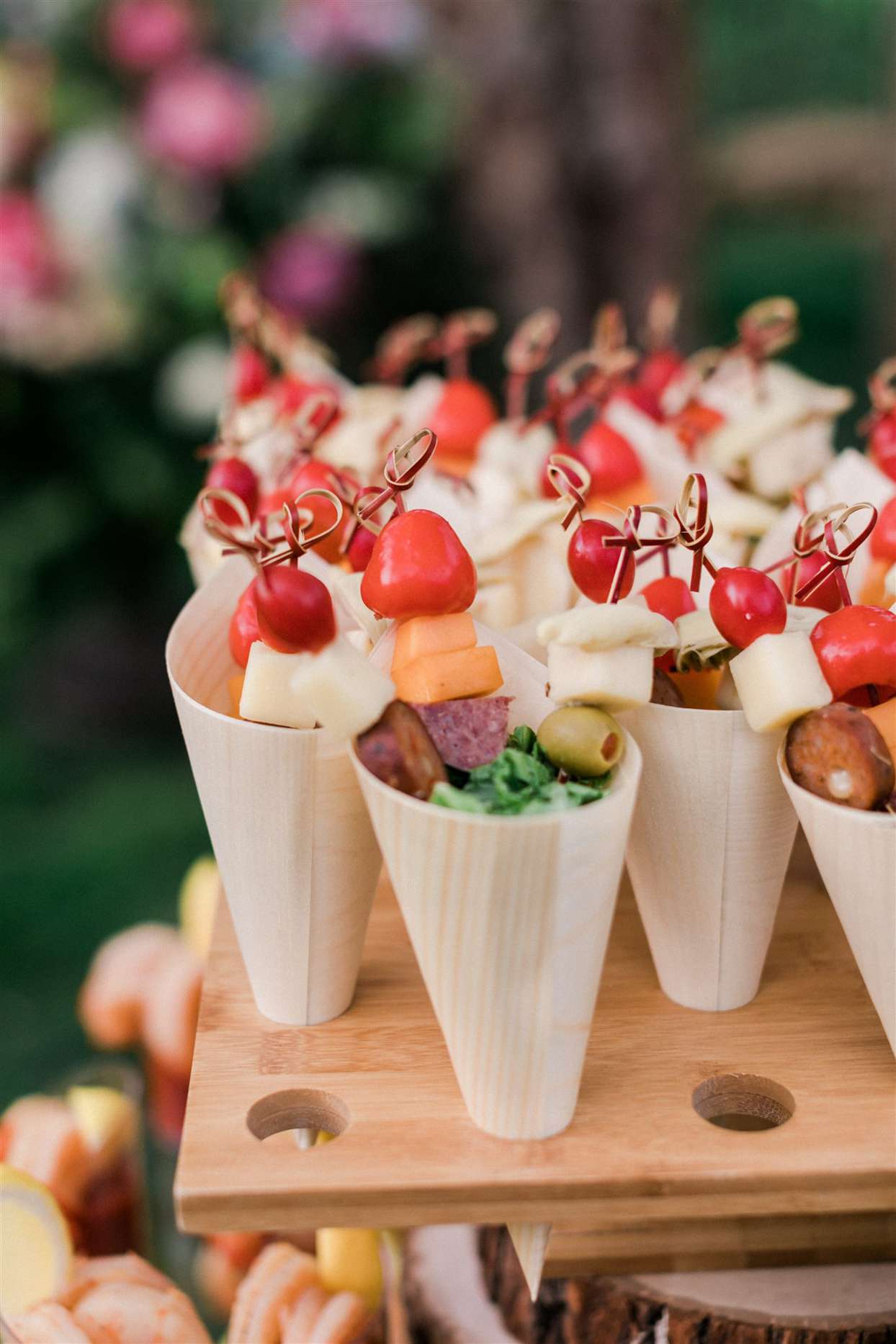 reception appetizer cups