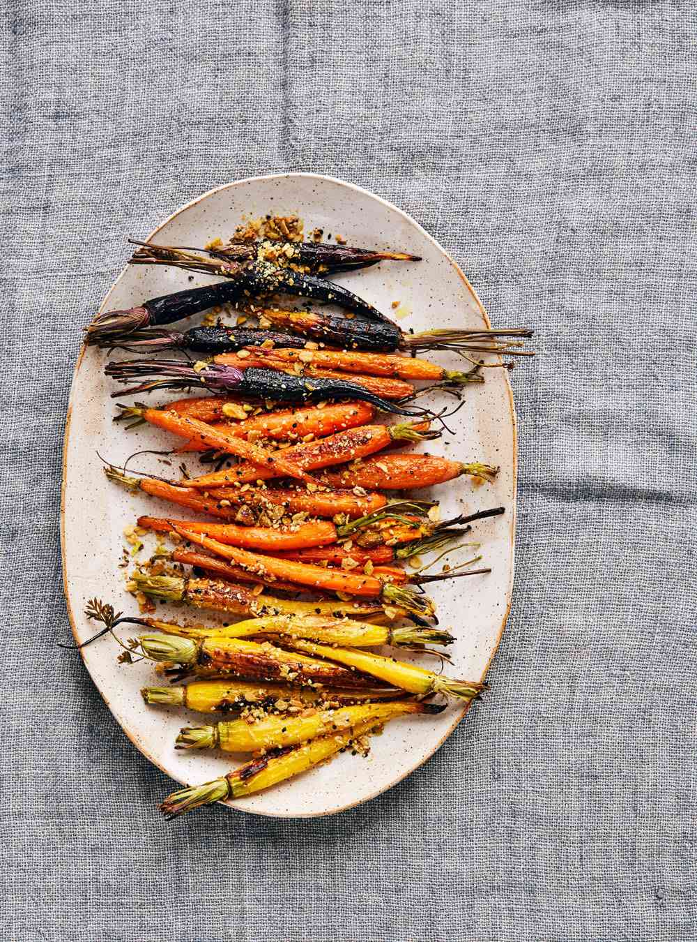 oat dukkah roasted carrots