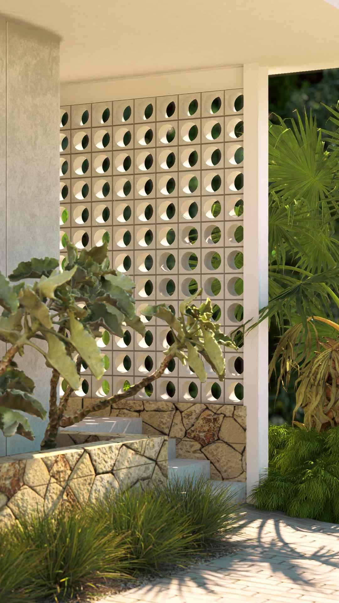 garden wall enhance a view