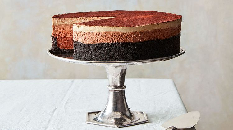 mile high triple chocolate espresso mousse pie