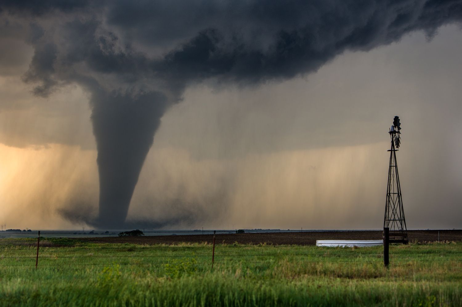 A tornado near Dodge City, Kansas