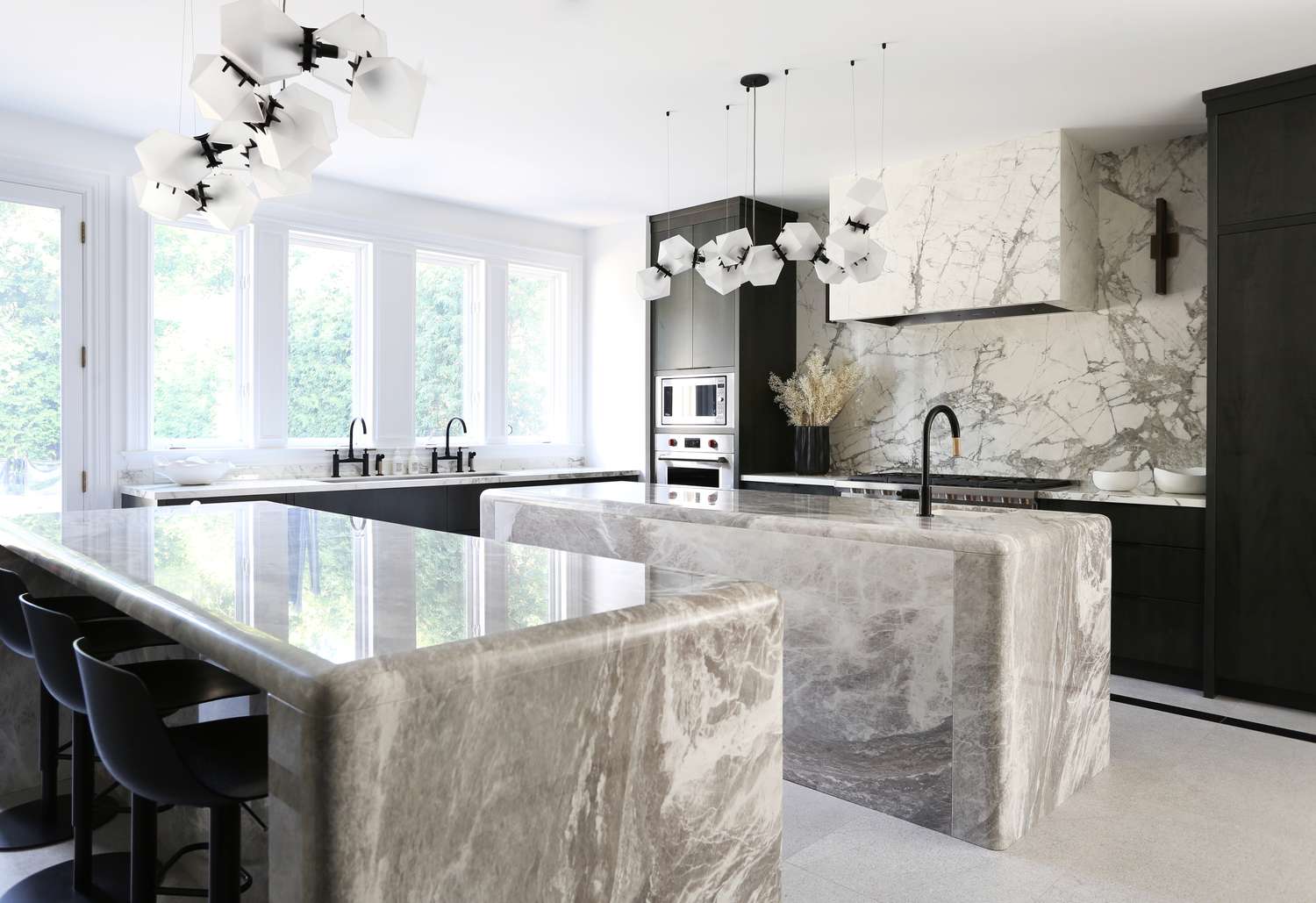 double kitchen islands