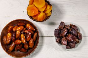 Dried fruit in bowls