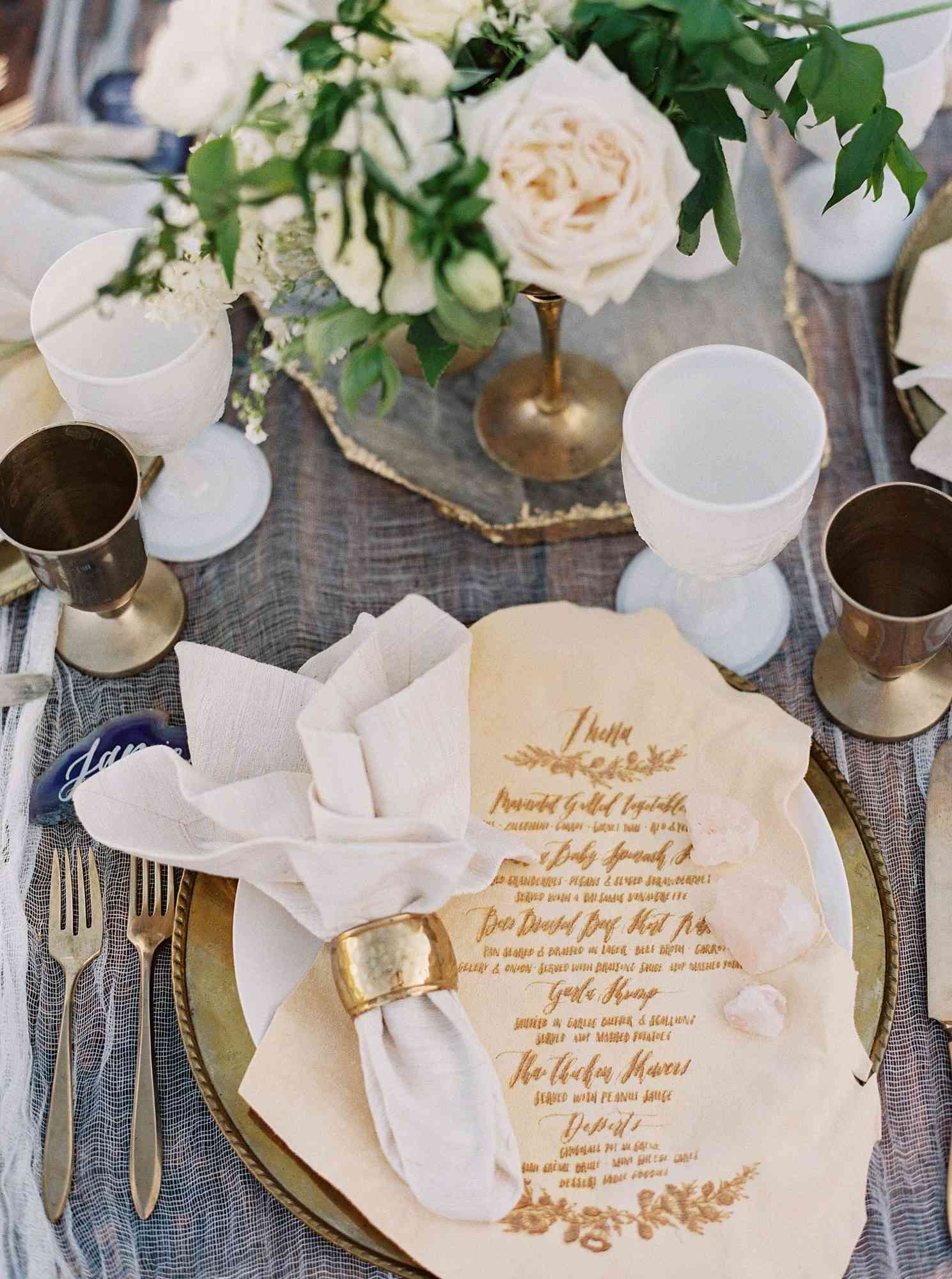 wedding place setting