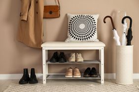 shoe rack in home entry