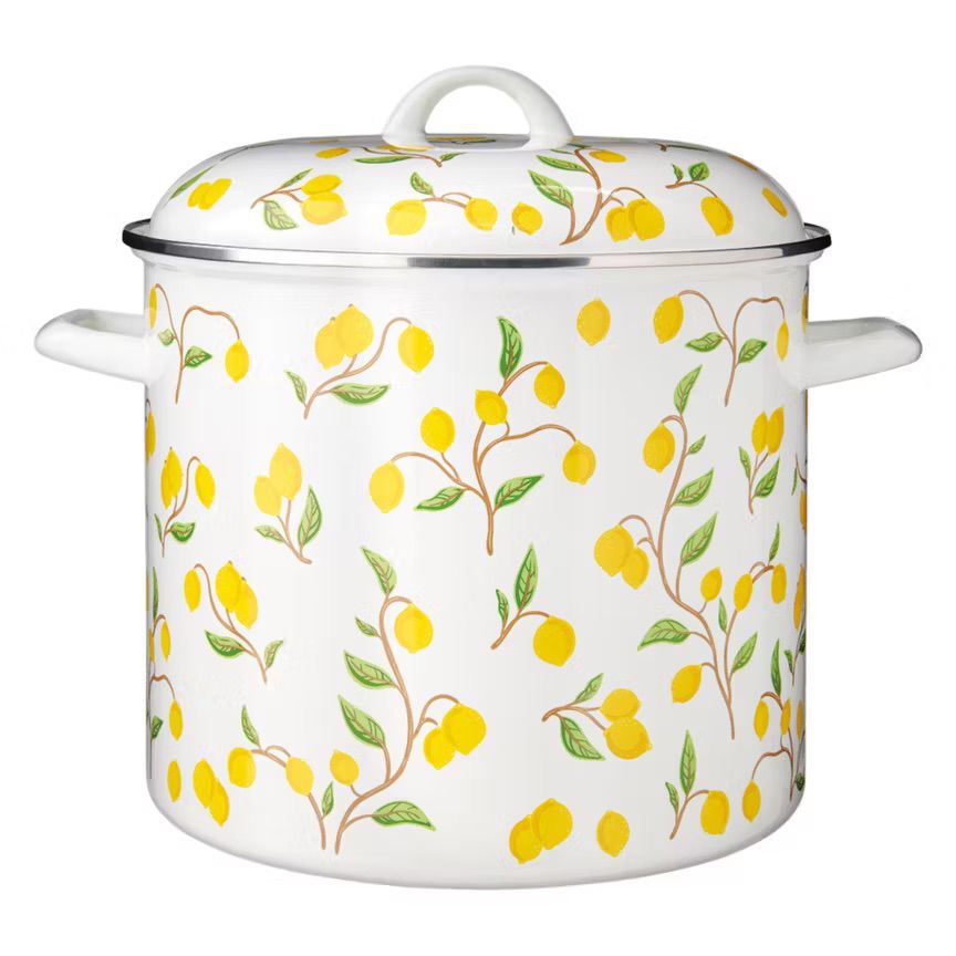 Stockpot with lemon print