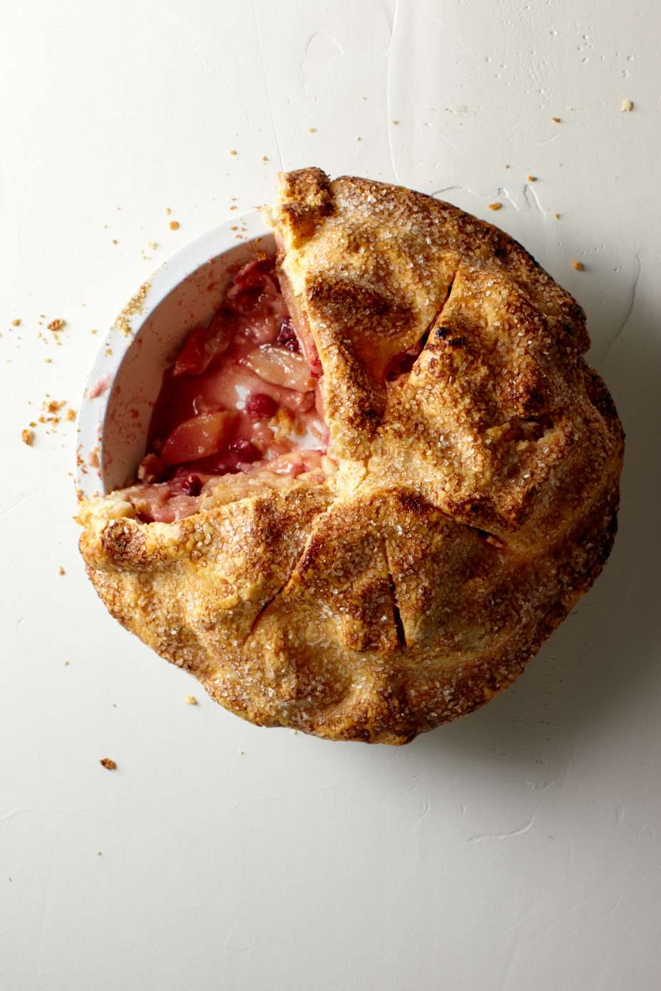 apple-cranberry pie