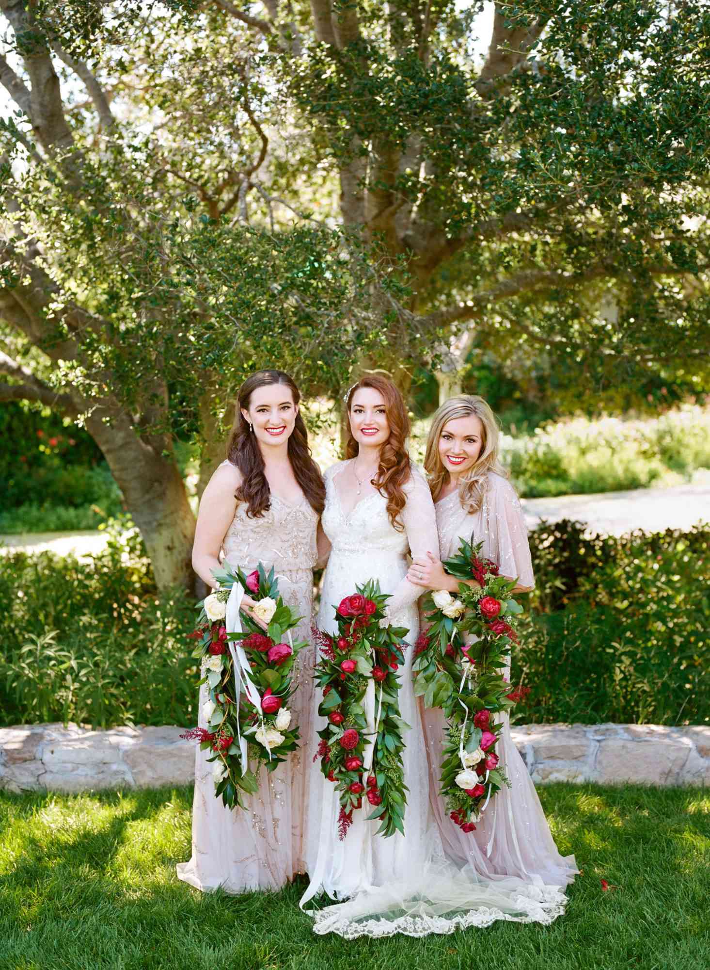 bride and bridesmaids