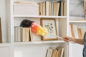 Person dusting
