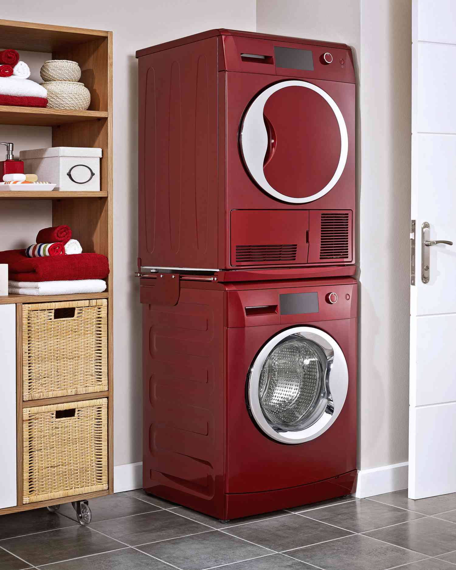 stacked washer and dryer