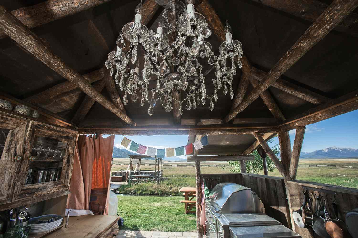 Gromet Curtains Outdoors