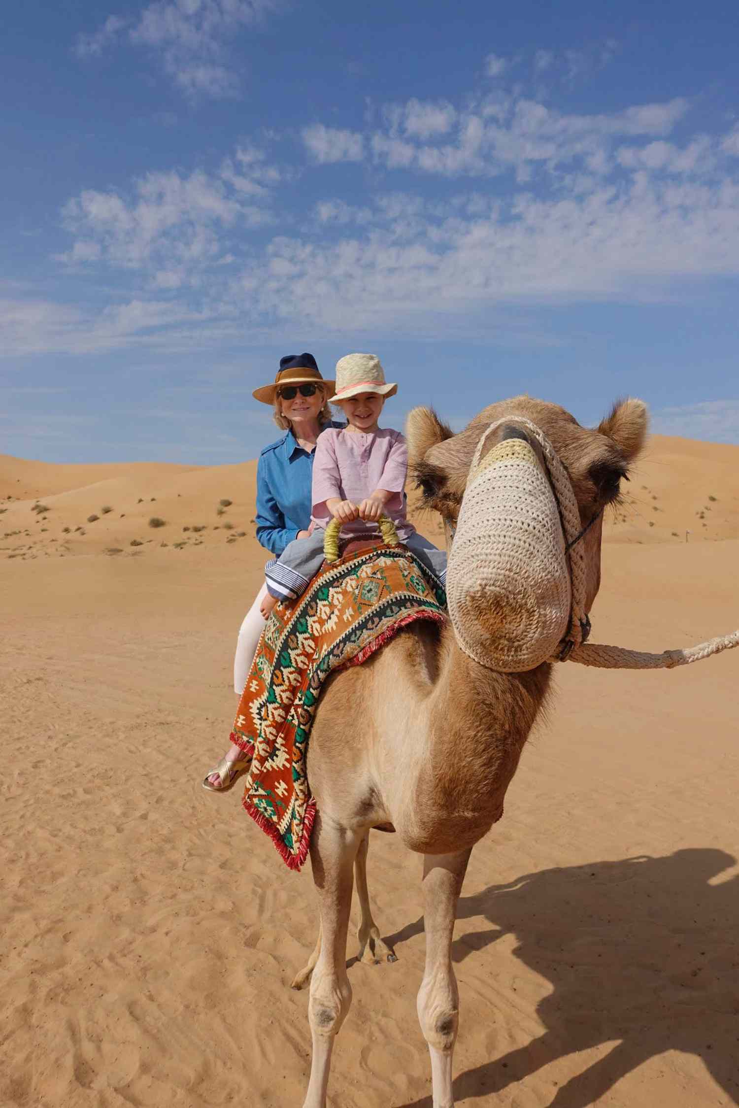 martha travel grandson on camel