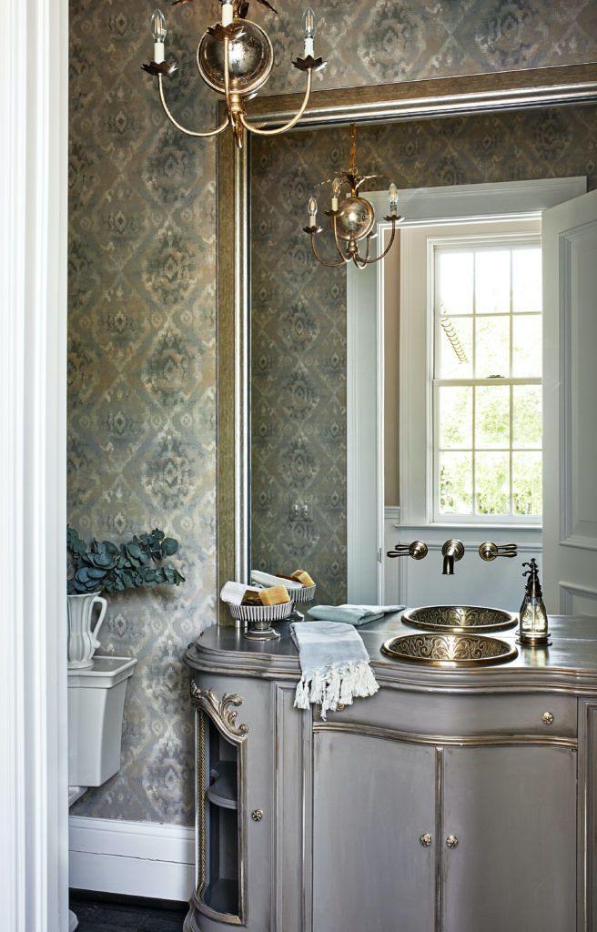 Gilded bathroom