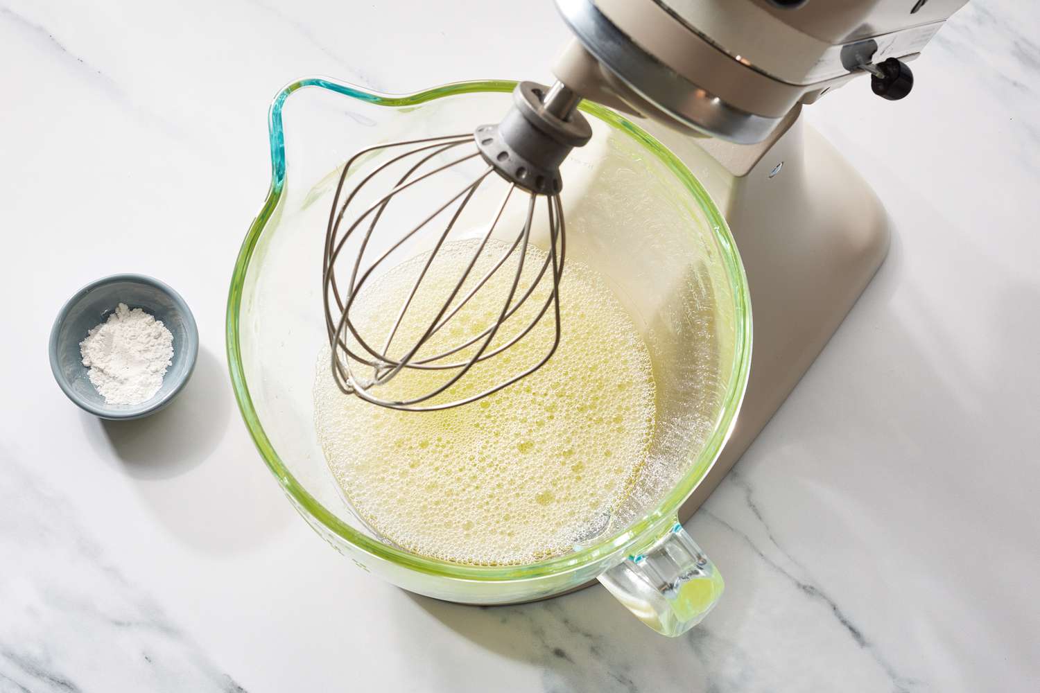 Egg whites in stand mixer