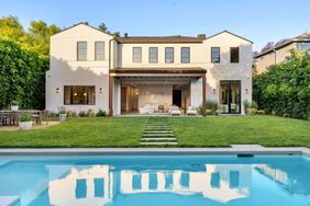Modern backyard with pool and patio