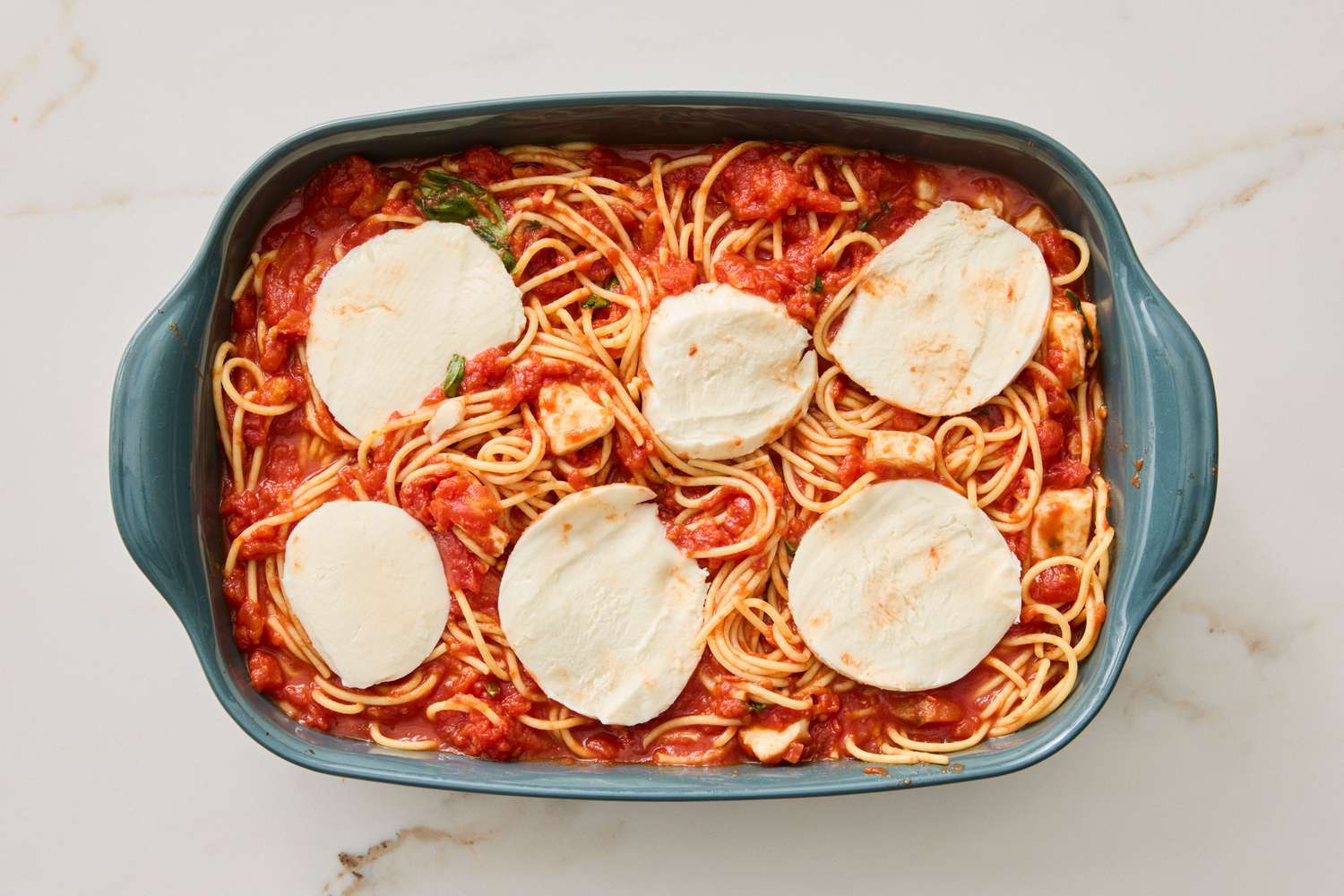 Baked Spaghetti And Mozzarella