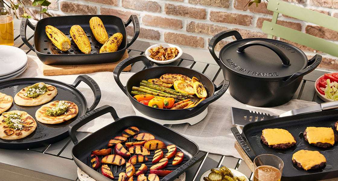 Le Creuset's new Alpine Outdoor Collection cookware product image. 