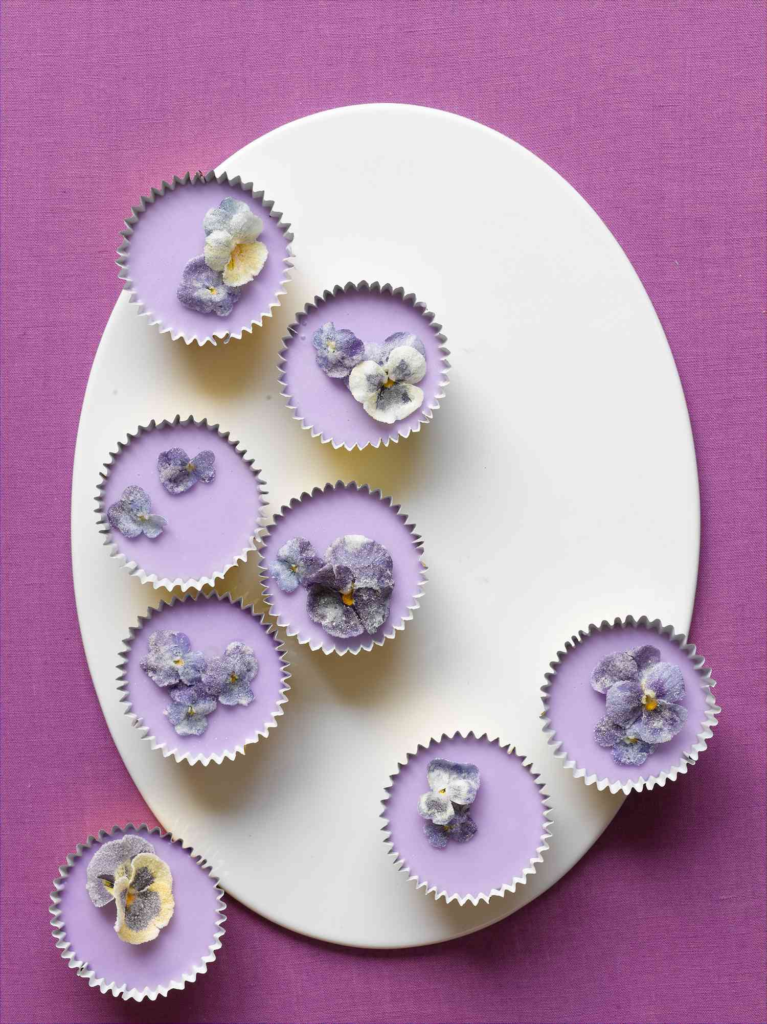 Spring Cupcakes with Sugared Flowers