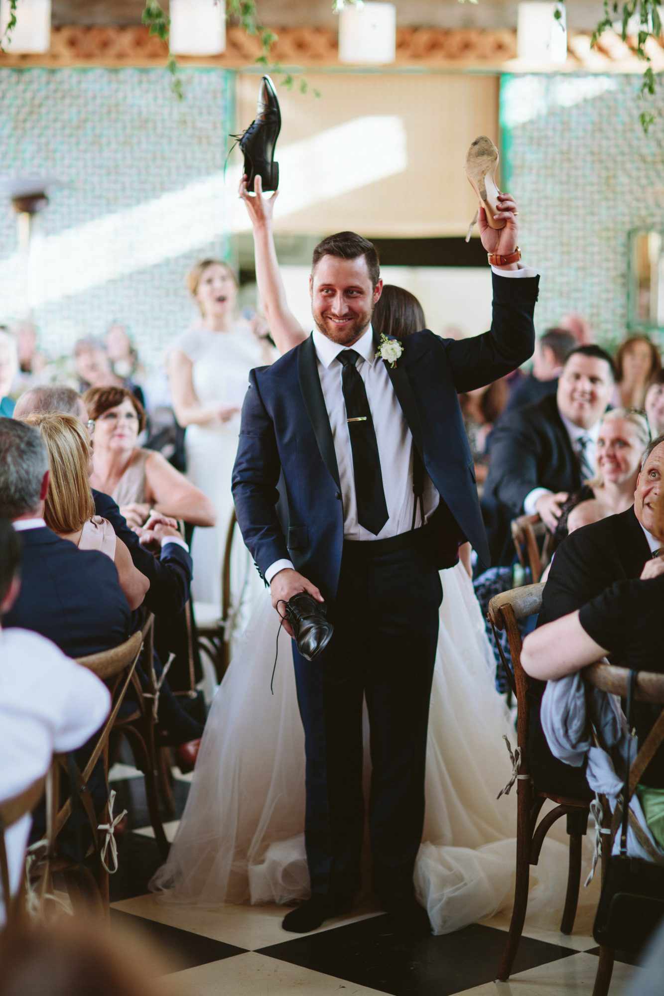 shoe game wedding