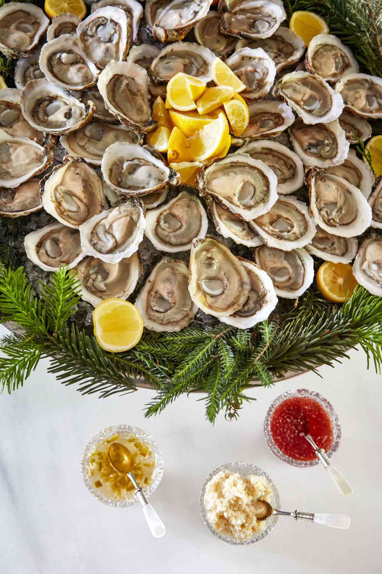 Oysters on the Half Shell, Martha's Holiday Cocktail Party