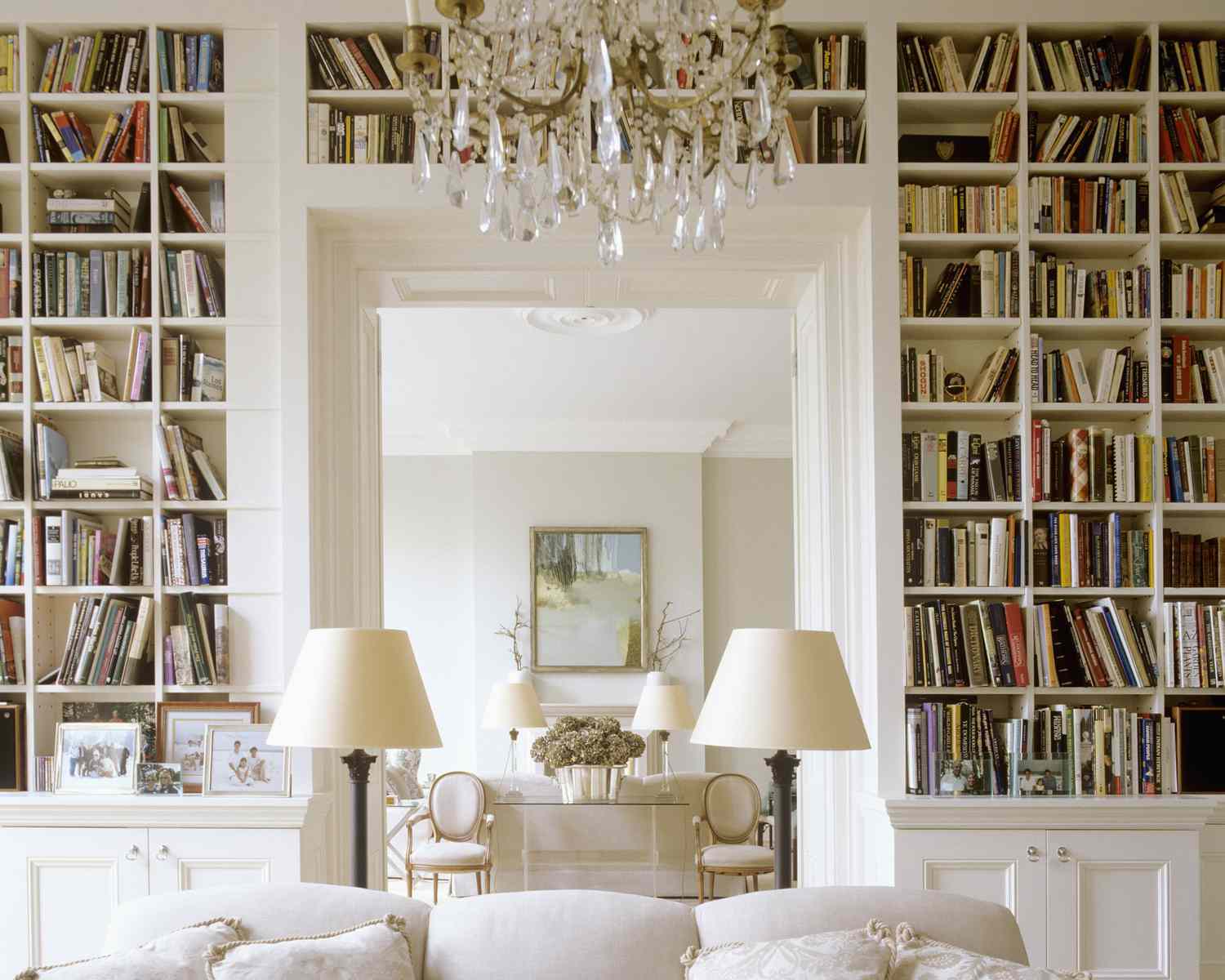 Elegant room with bookshelves