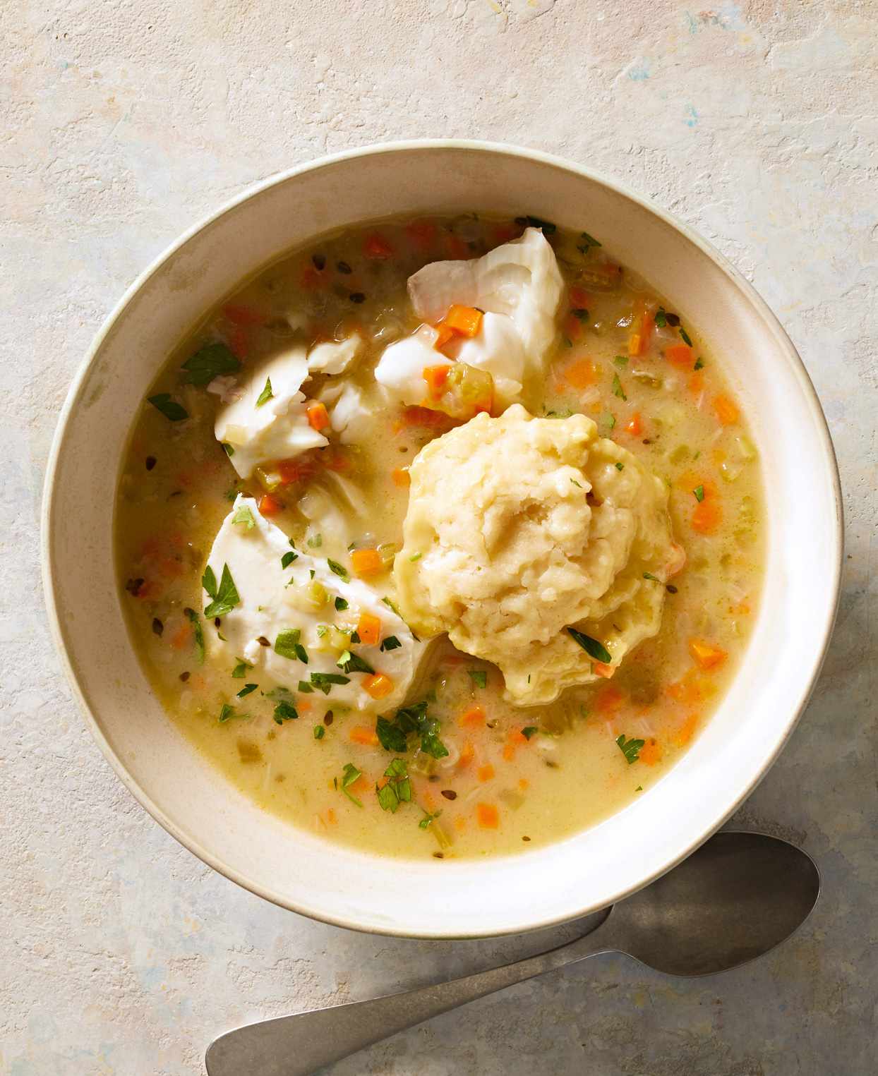 White-Fish Stew with Dumplings