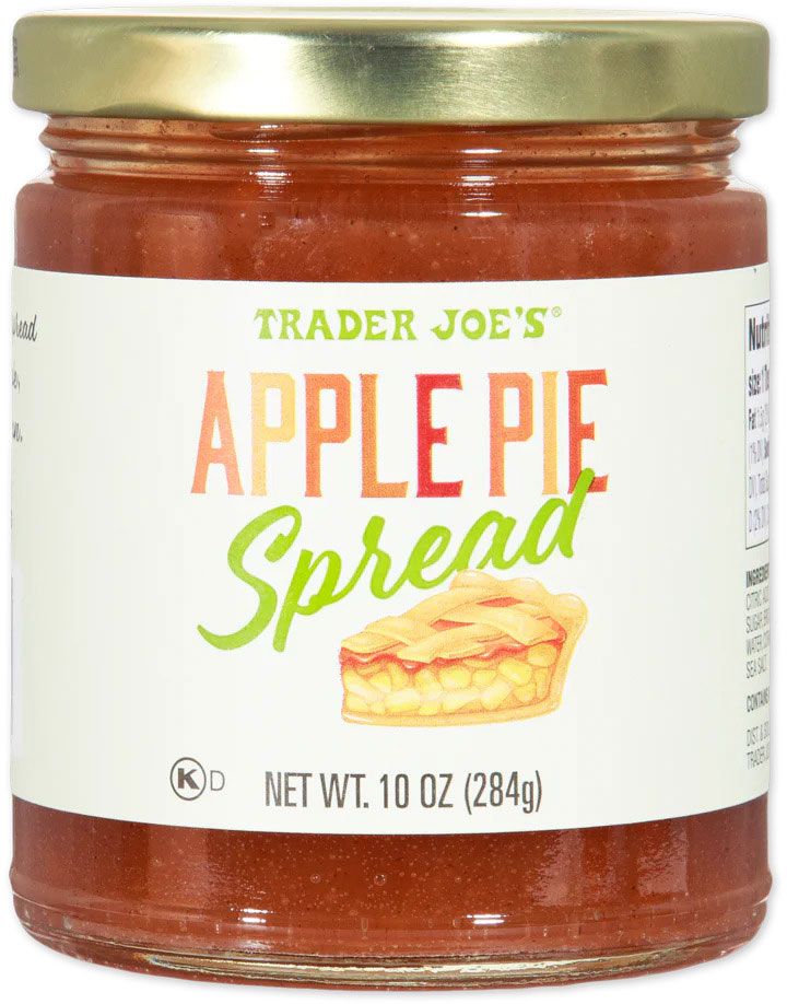 A jar of Trader Joes Apple Pie Spread 10 oz size