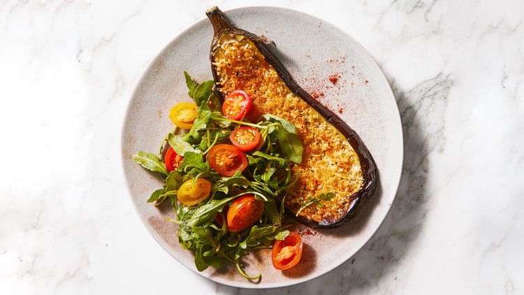 Crispy Lemon-Parmesan Eggplant