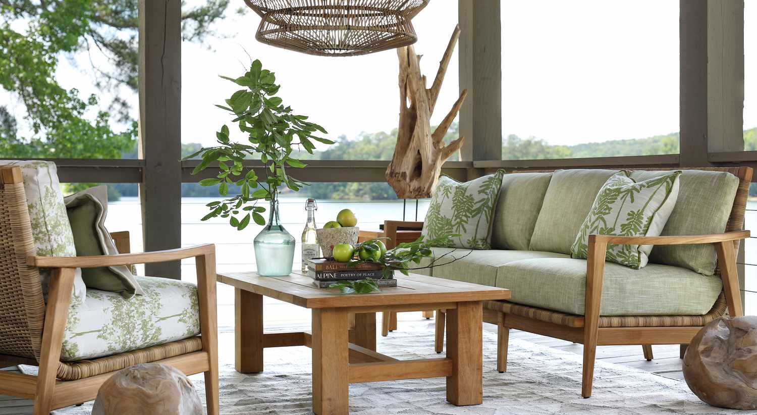 earth tone outdoor patio