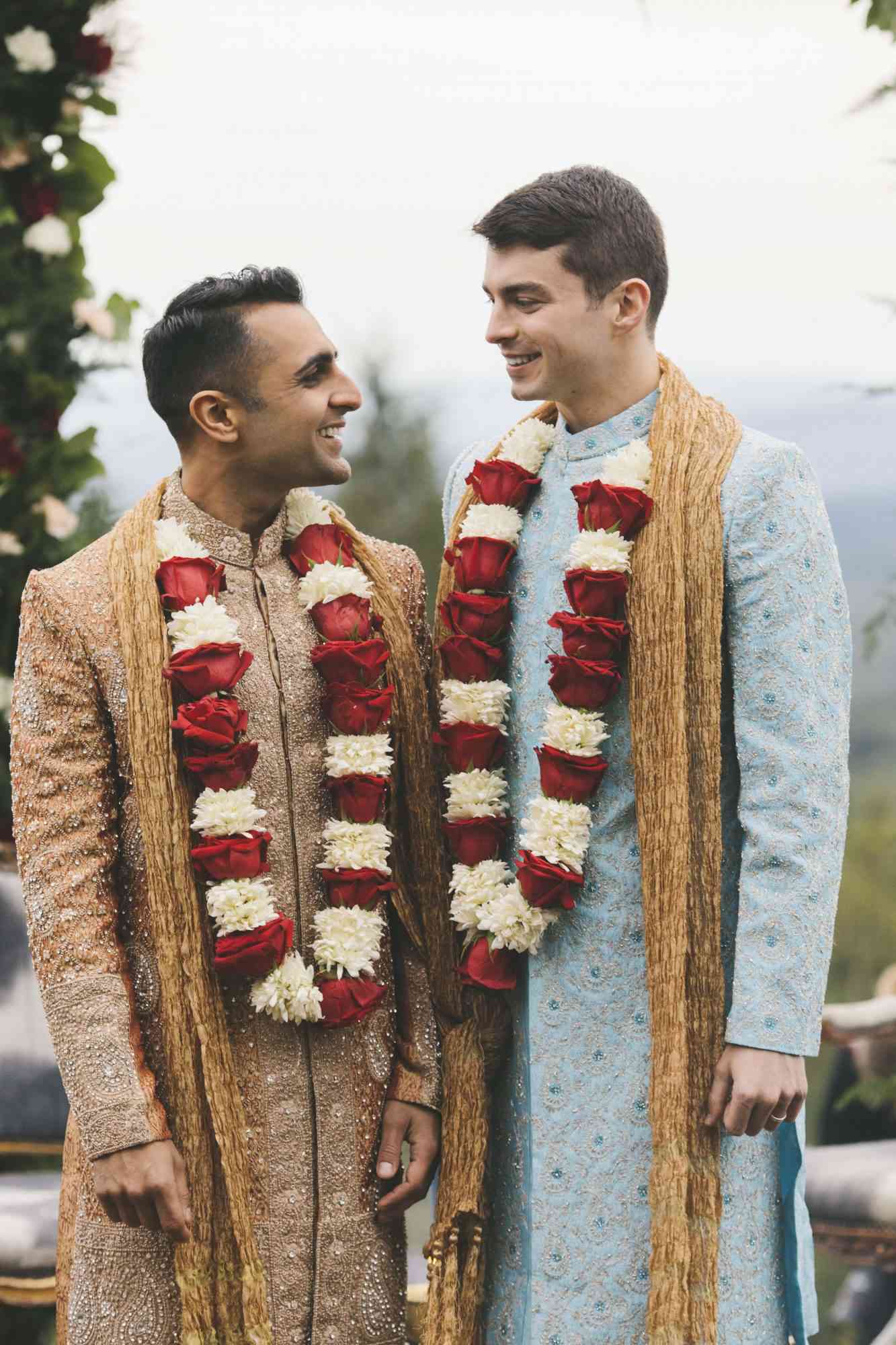 sanjay steven wedding grooms