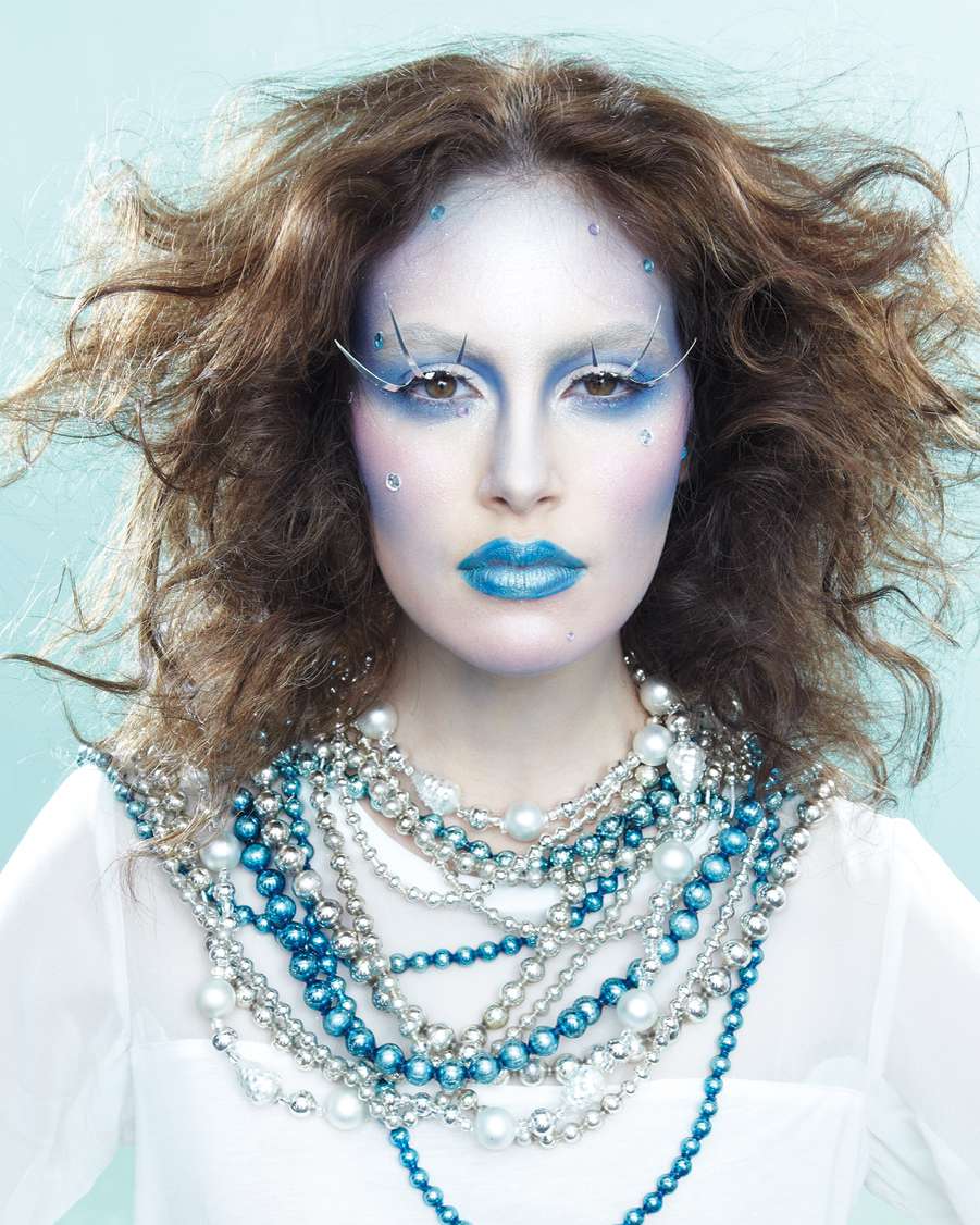 ice queen Halloween makeup