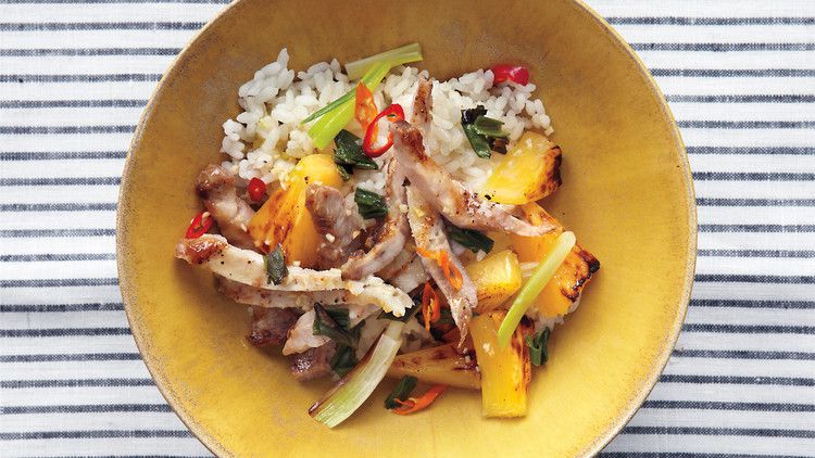 pork pineapple plate