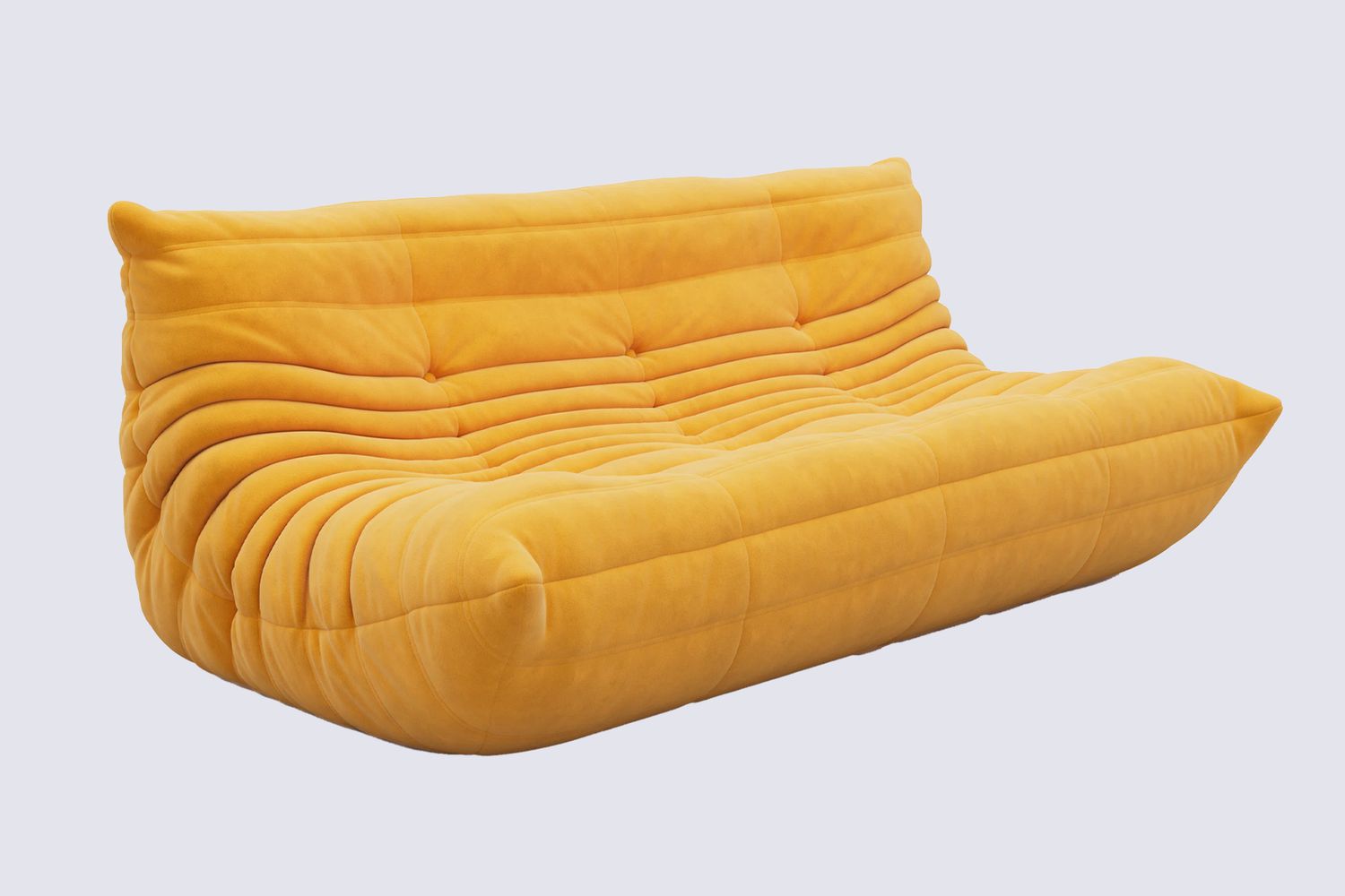 Viv + Rae Blanchette Kail Microfiber/Microsuede Armless 3-Seat Togo Three Seater