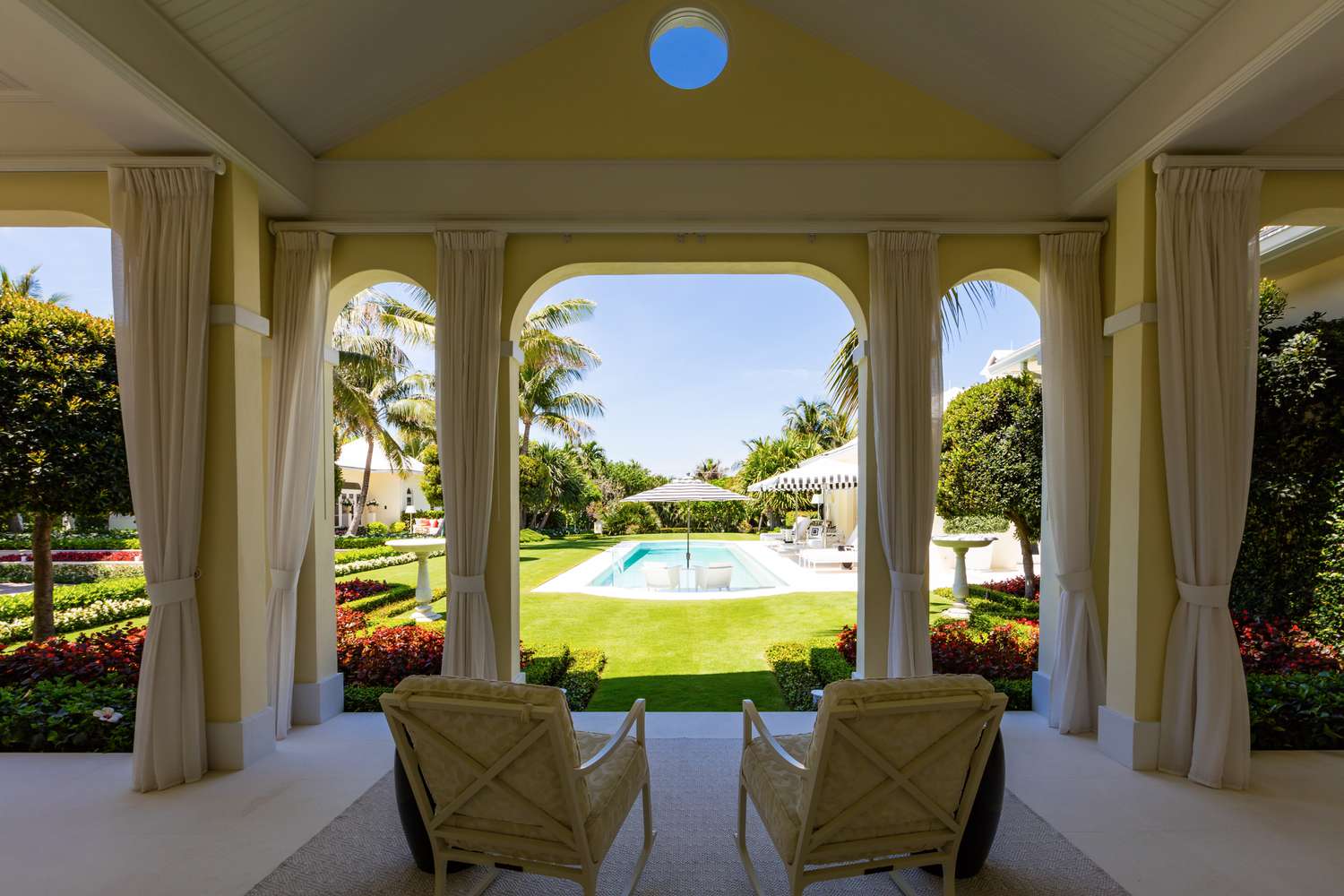 Floor to Ceiling Curtains with Tiebacks