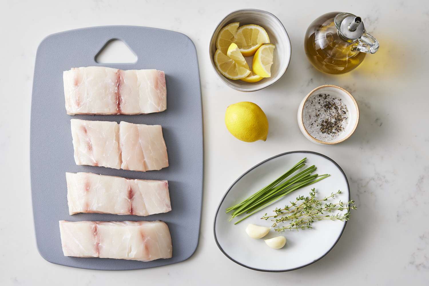 Grilled Striped Bass Ingredients