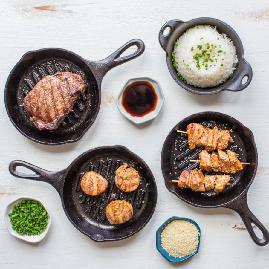 lodge 6.5 Inch Cast Iron Grill Pan