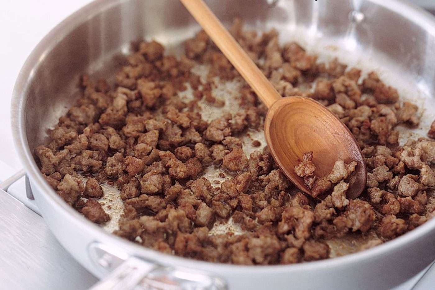 saute meat for stuffing