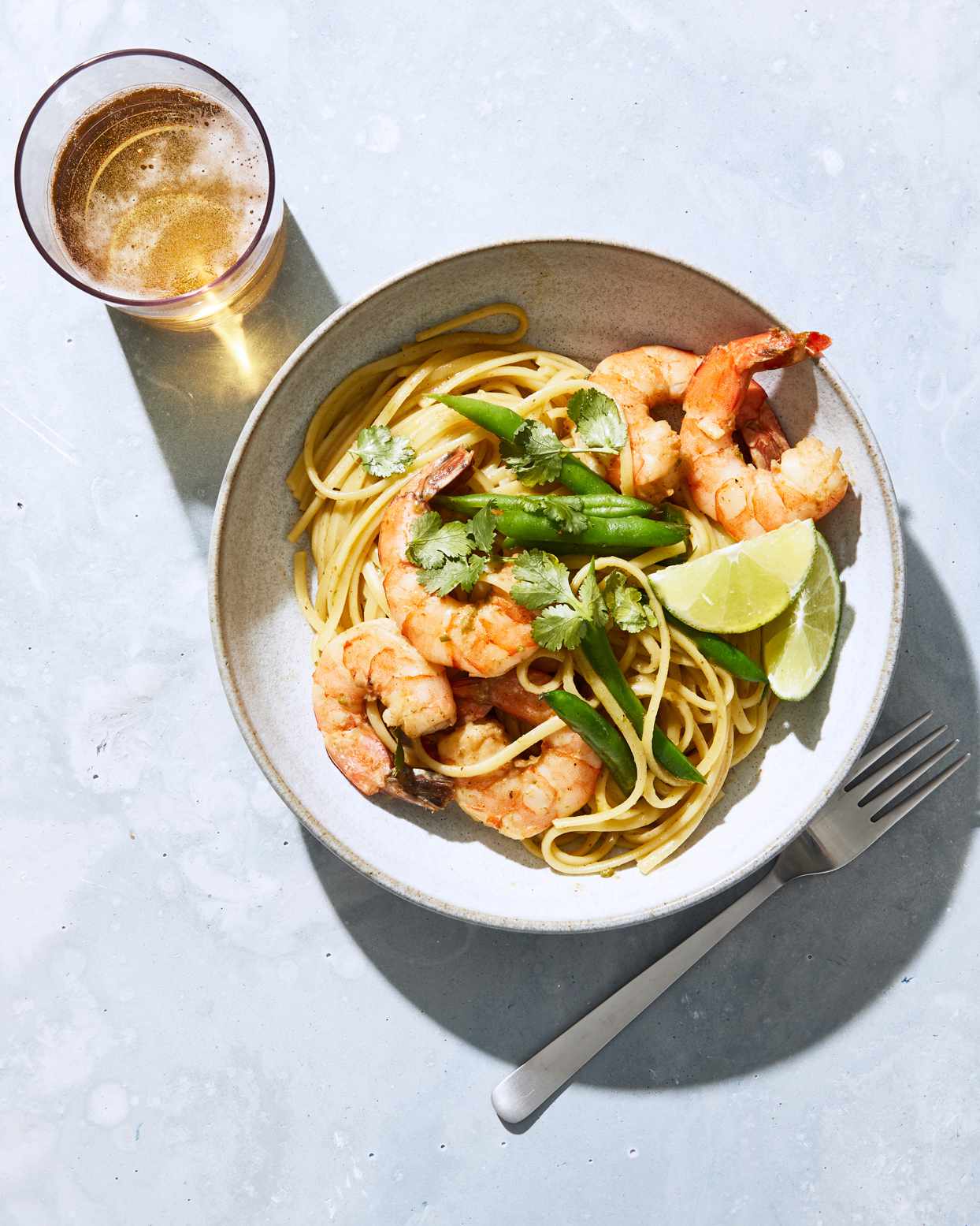 Thai Curry Shrimp Linguine