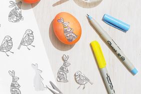 decorating Easter eggs with clip-art
