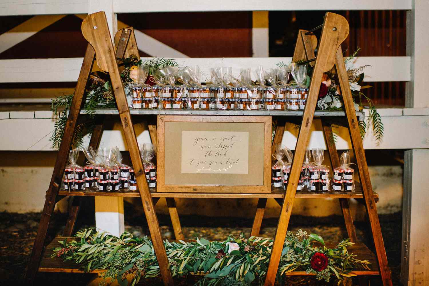 favor display with sign