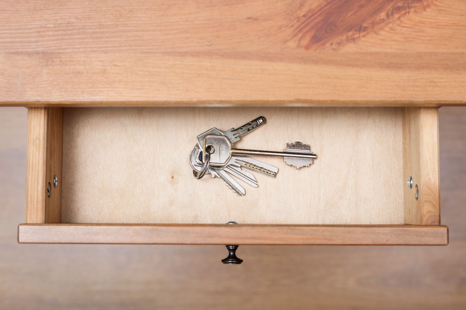 Keys in drawer