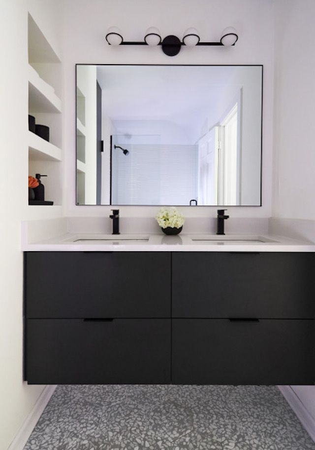 custom built-ins small bathroom