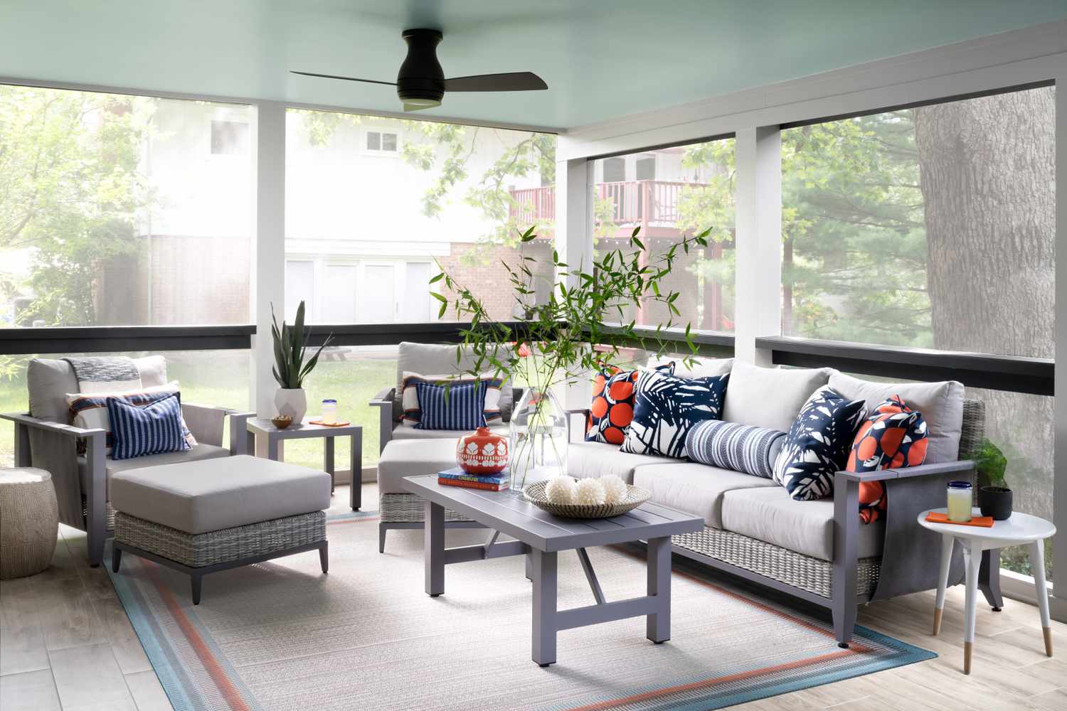 Conversation Area in Enclosed Porch