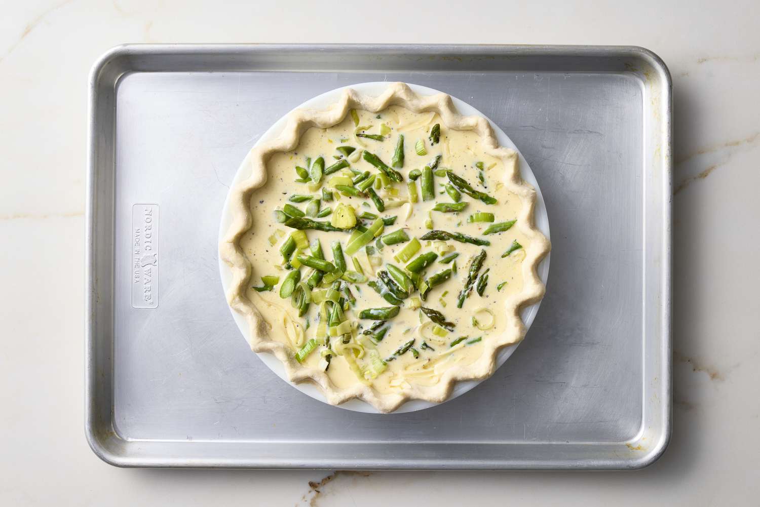 Asparagus Leek Gruyere Quiche
