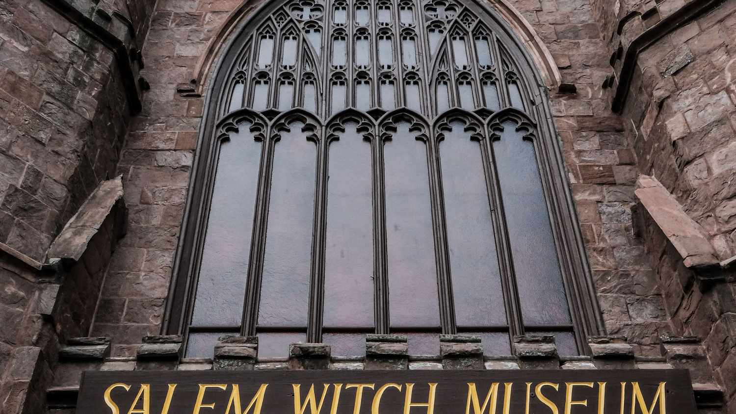 Salem Witch Museum entrance in Salem, MA
