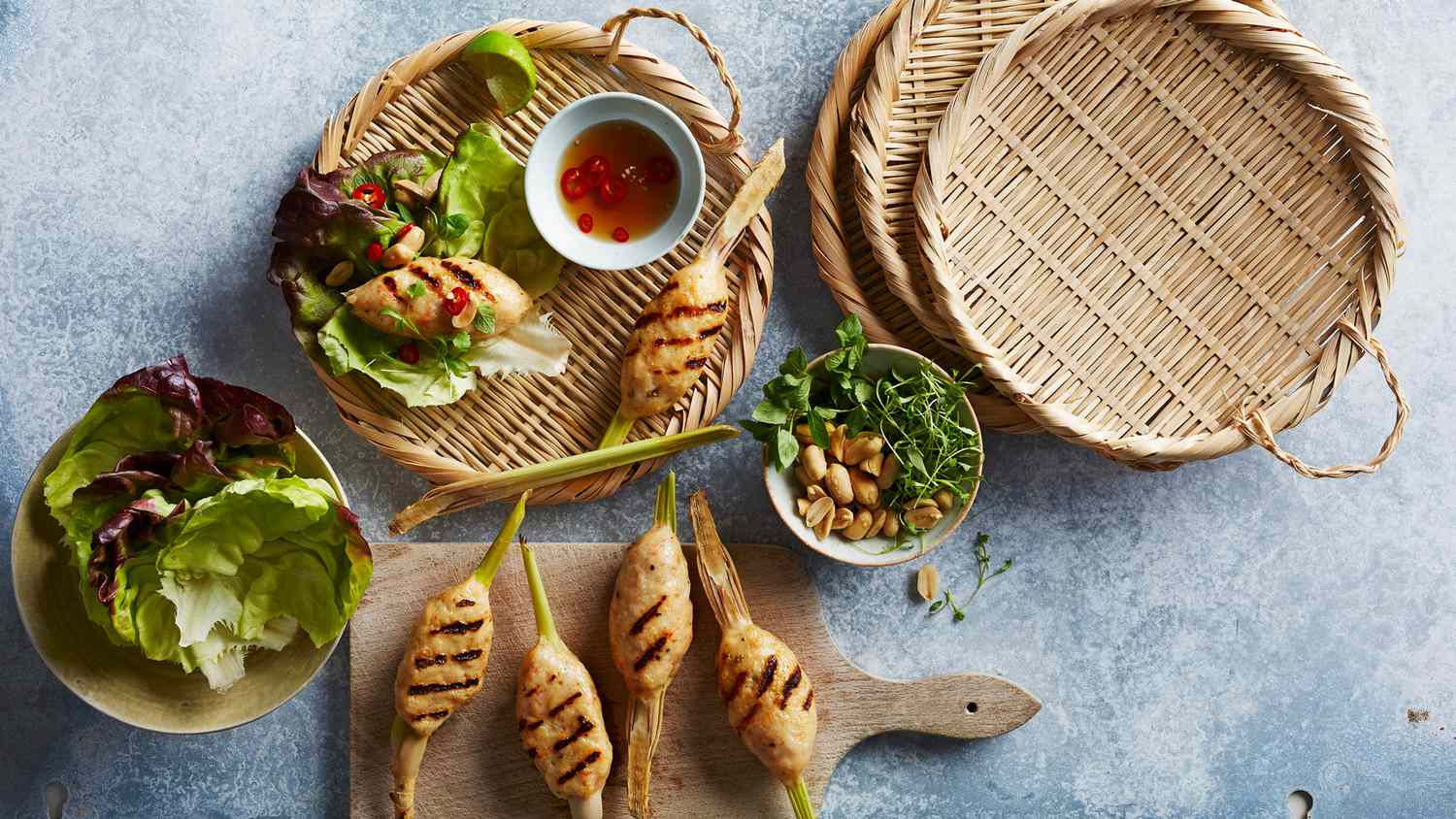 grilled shrimp lemongrass skewers