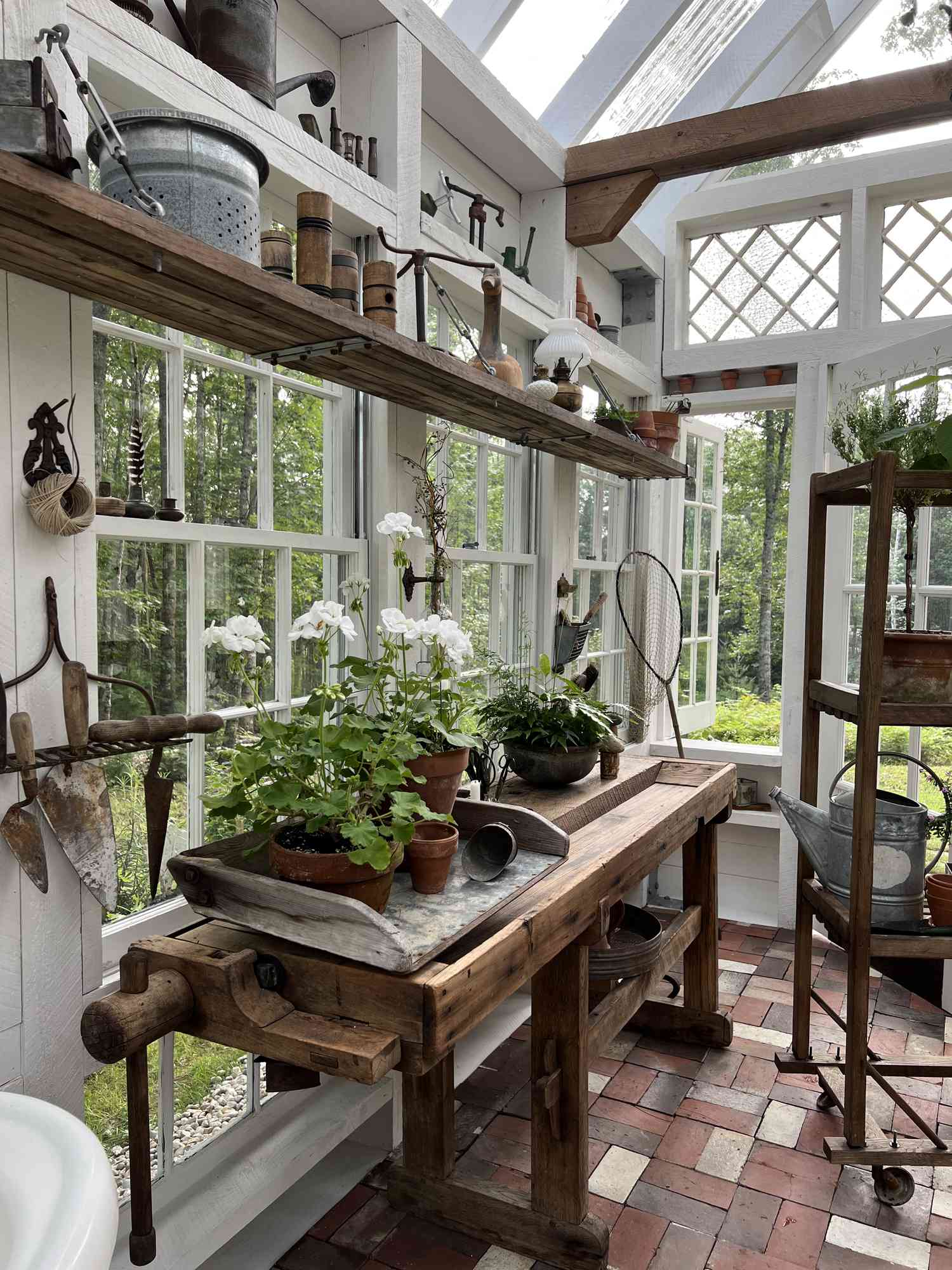 upcycled garden bench