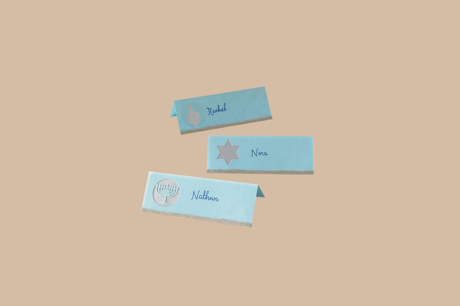 hanukkah place cards with names