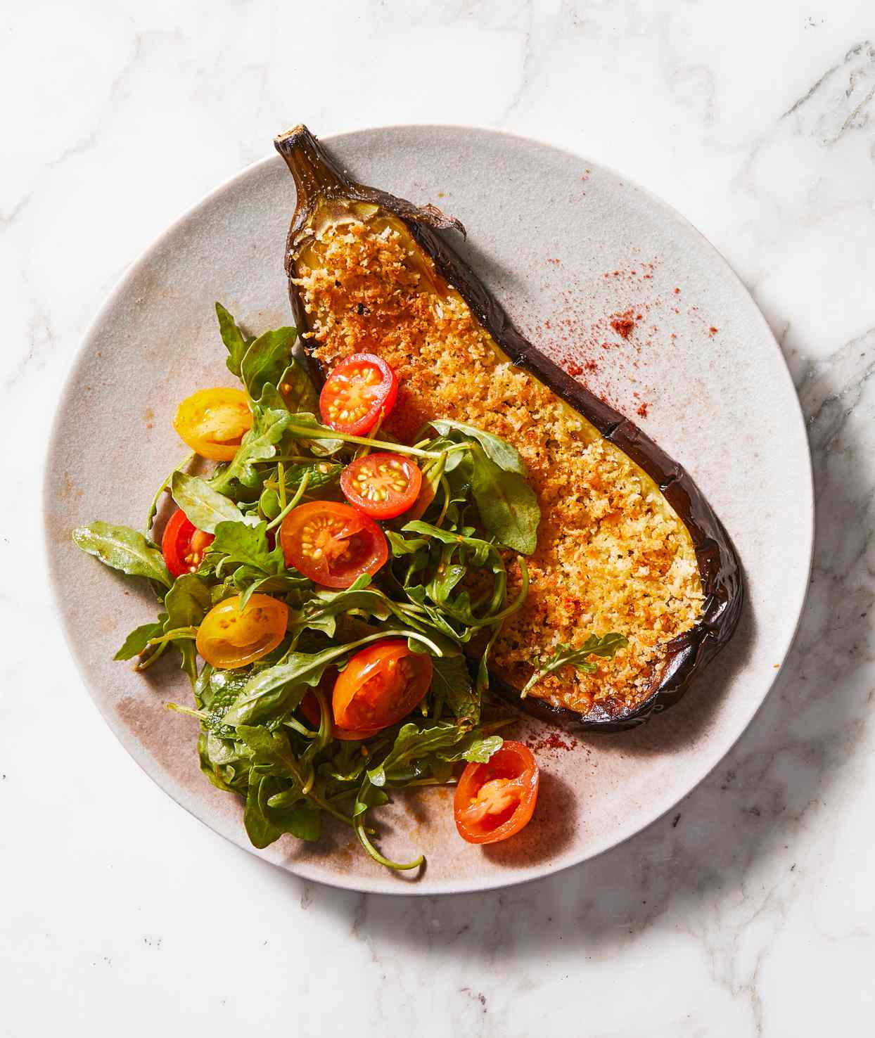 crispy lemon parmesan eggplant
